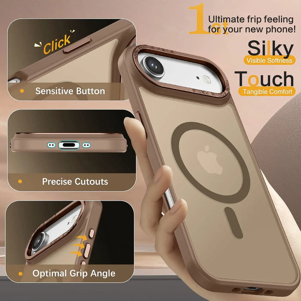 iPhone Air Hülle mit MagSafe, stoßabsorbierendem Material, erhöhtem Kameraschutz und schlankem Frame-Design in verschiedenen Farben