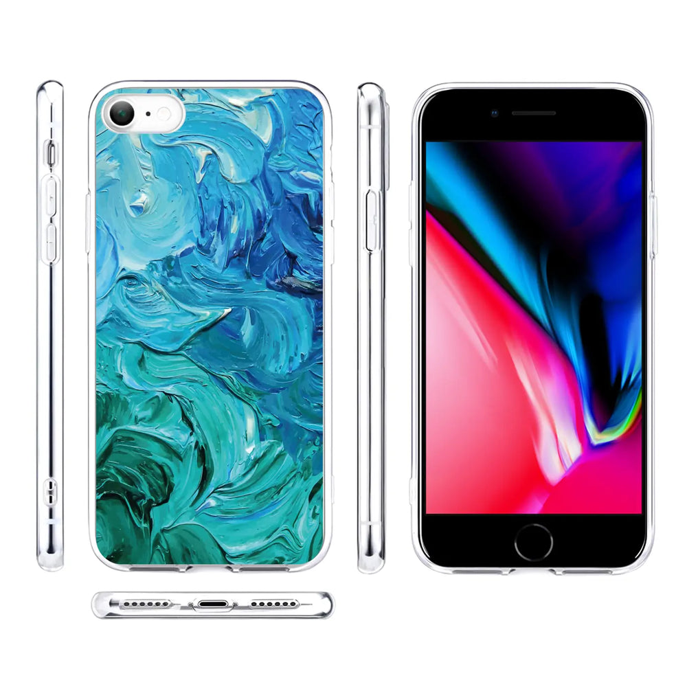 iPhone 7 / 8 / SE 2 / SE 3 Handyhülle mit buntem Motiv, große Auswahl