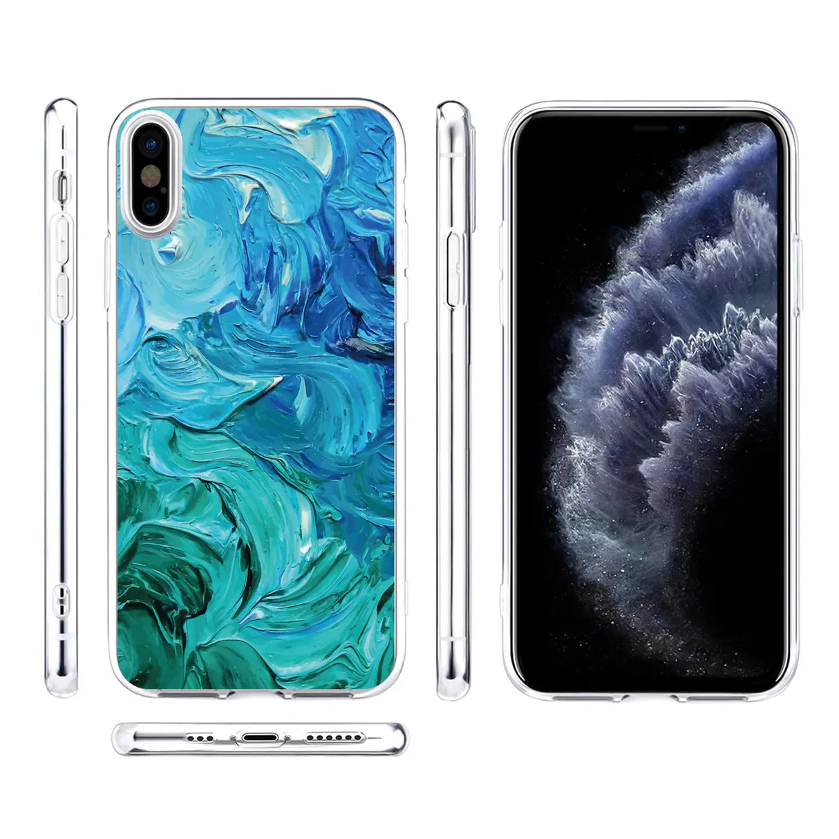 iPhone Xs Max Handyhülle mit buntem Motiv, große Auswahl