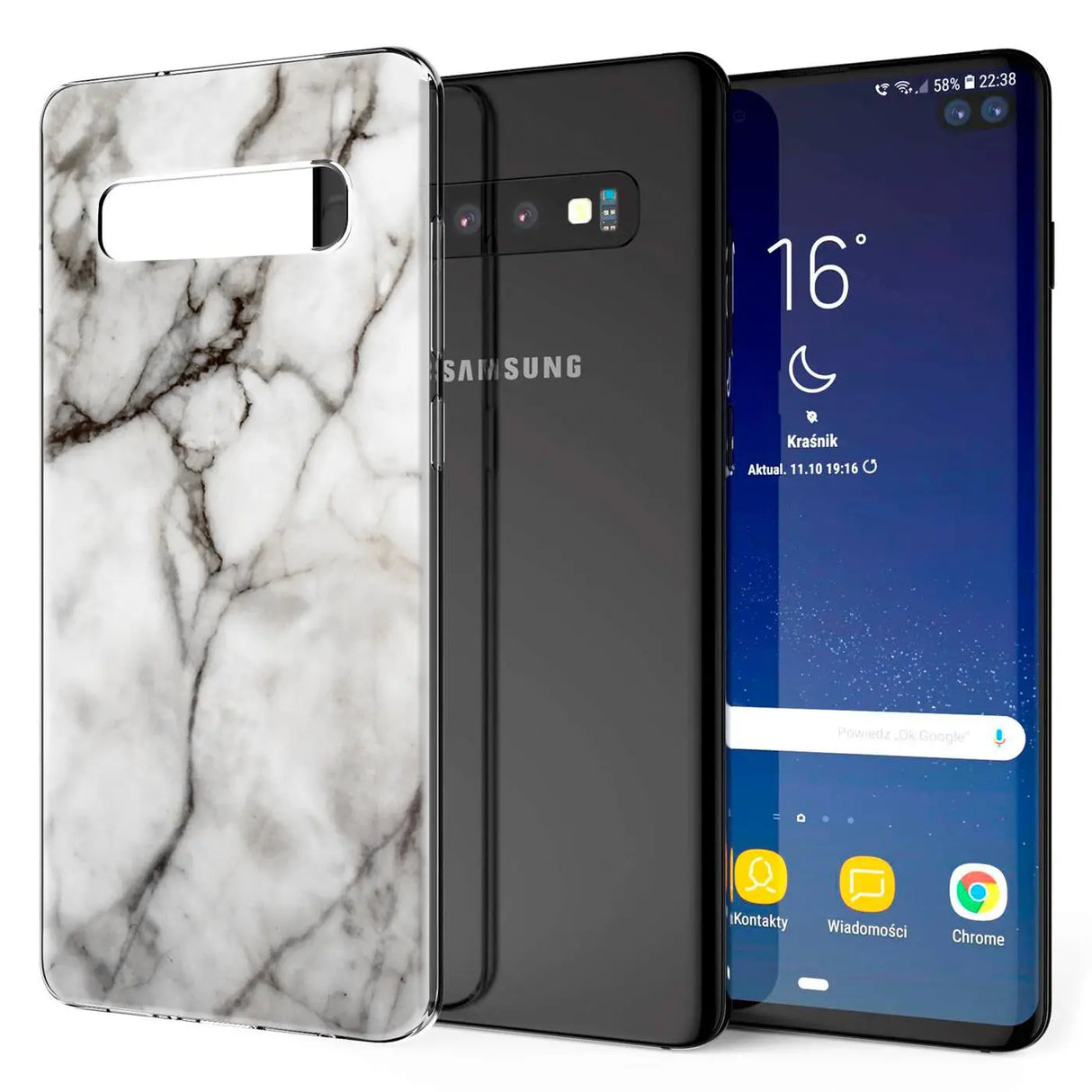 Samsung Galaxy S10 Handyhülle mit buntem Motiv, große Auswahl