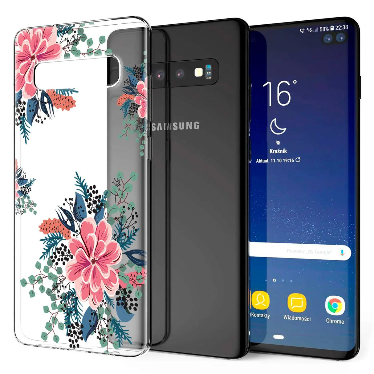 Samsung Galaxy S10 Plus Handyhülle mit buntem Motiv, große Auswahl