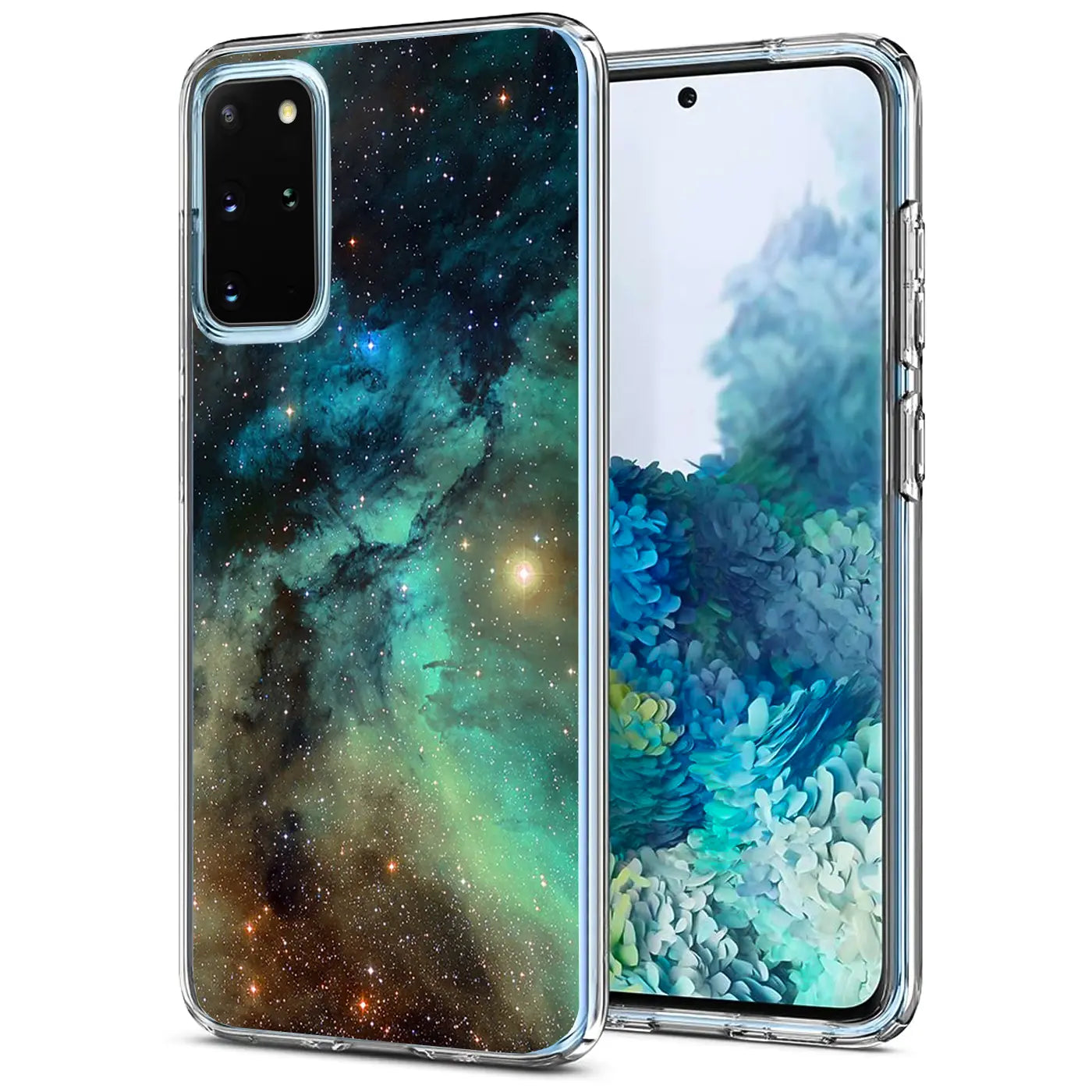 Samsung Galaxy S20 Plus Hülle, TPU, Motiv: Sternenhimmel, Vorderansicht
