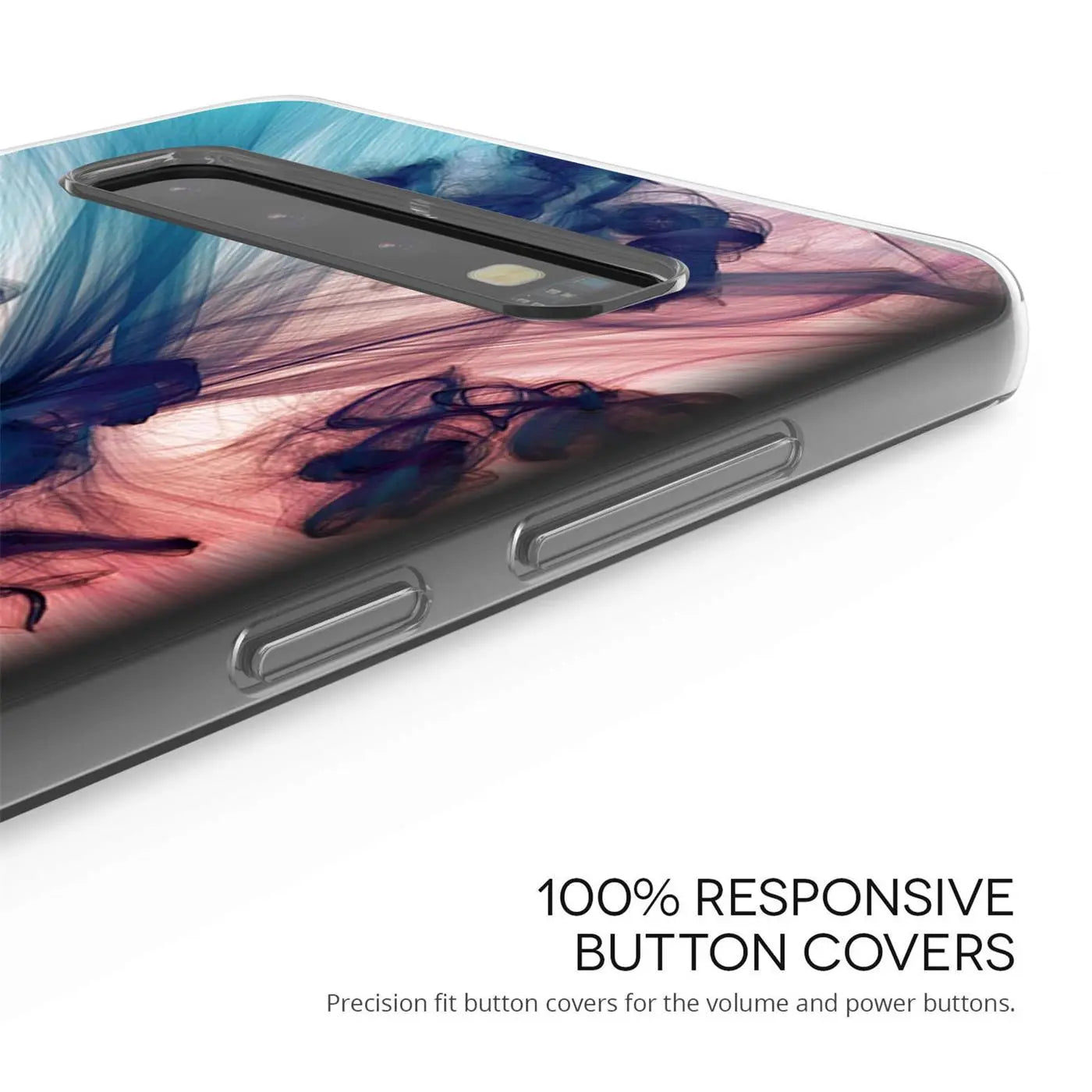 Samsung S20 Ultra TPU Hülle, Motivdruck, von schräg oben, transparent