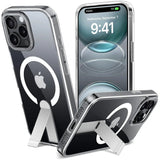 Robuste iPhone 15 Pro Max Hülle mit integriertem Kickstand, starkem Magnetring für MagSafe und stoßfestem Gehäuse