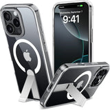 Robuste iPhone 16 Pro Hülle mit integriertem Kickstand, starkem Magnetring für MagSafe und stoßfestem Gehäuse