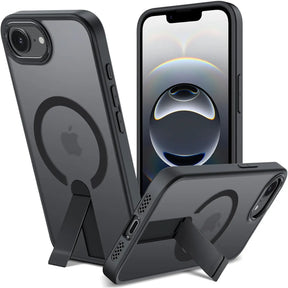Robuste iPhone 16e Hülle mit integriertem Kickstand, starkem Magnetring für MagSafe und stoßfestem Gehäuse