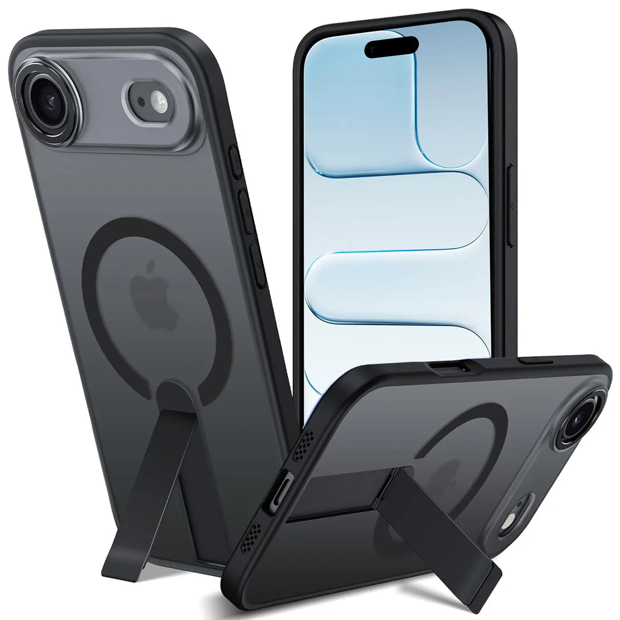 Robuste iPhone 17 Air Hülle mit integriertem Kickstand, starkem Magnetring für MagSafe und stoßfestem Gehäuse