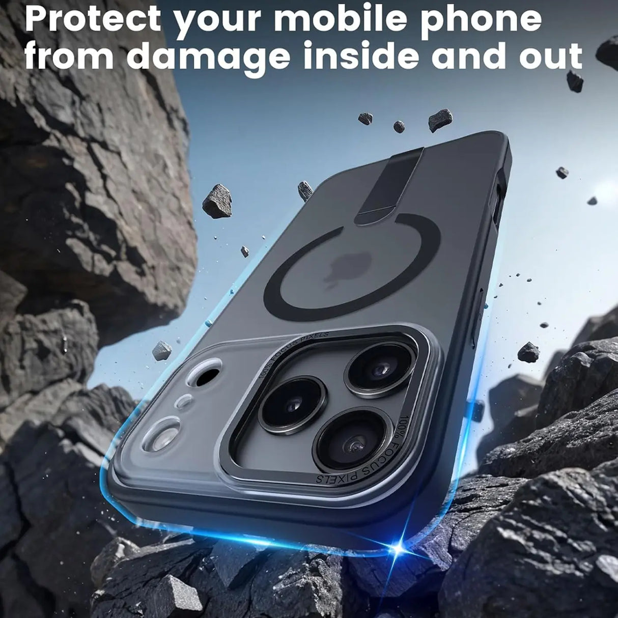 Robuste iPhone 17 Air Hülle mit integriertem Kickstand, starkem Magnetring für MagSafe und stoßfestem Gehäuse