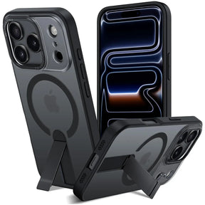 Robuste iPhone 17 Pro Max Hülle mit integriertem Kickstand, starkem Magnetring für MagSafe und stoßfestem Gehäuse