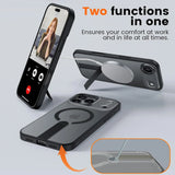 Robuste iPhone 17 Pro Max Hülle mit integriertem Kickstand, starkem Magnetring für MagSafe und stoßfestem Gehäuse