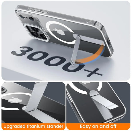 Robuste iPhone 17 Pro Max Hülle mit integriertem Kickstand, starkem Magnetring für MagSafe und stoßfestem Gehäuse
