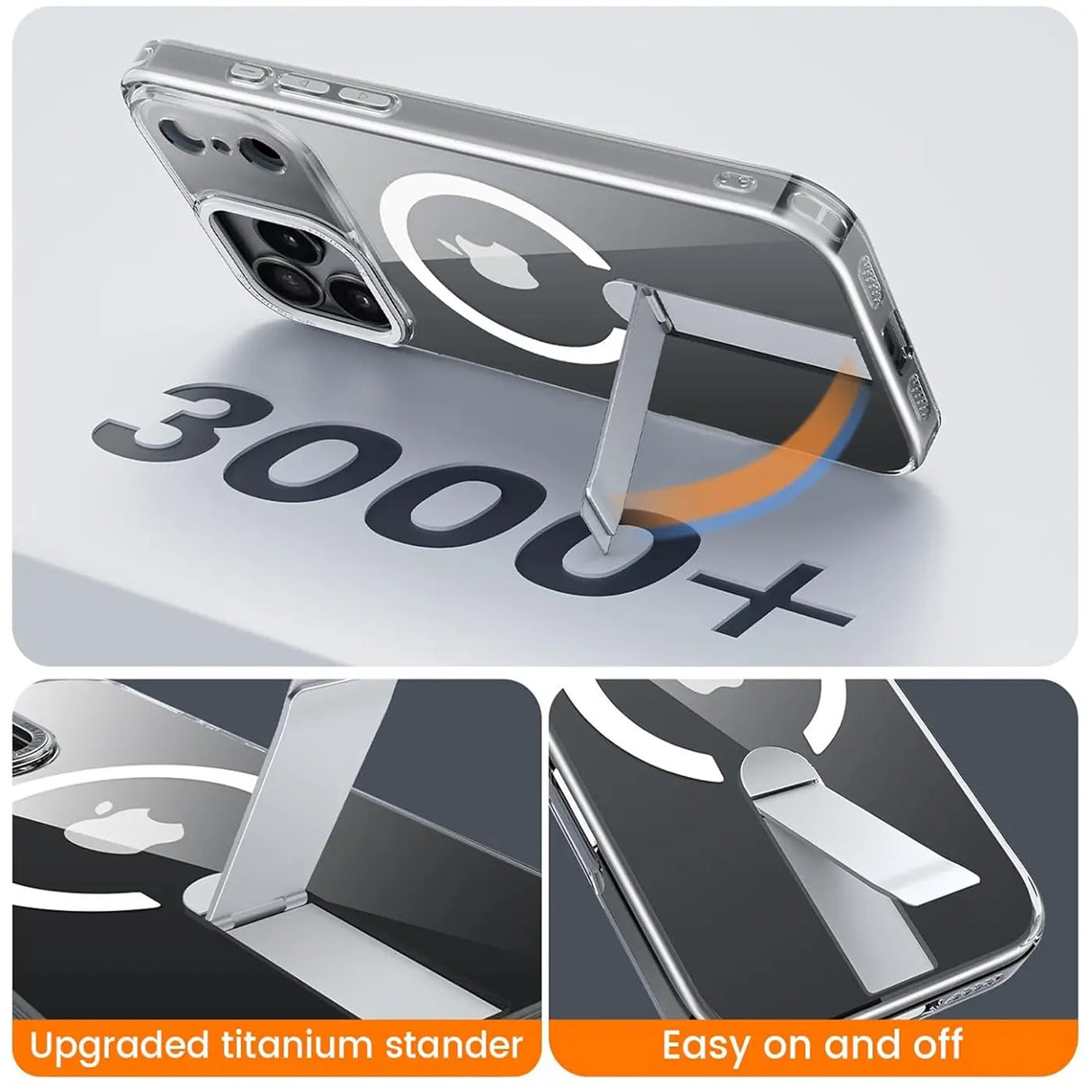 Robuste iPhone 17 Pro Hülle mit integriertem Kickstand, starkem Magnetring für MagSafe und stoßfestem Gehäuse