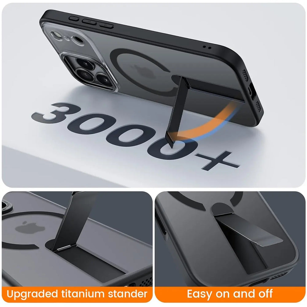 Robuste iPhone 17 Hülle mit integriertem Kickstand, starkem Magnetring für MagSafe und stoßfestem Gehäuse