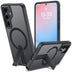 Robuste Samsung Galaxy S24 FE Hülle mit integriertem Kickstand, starkem Magnetring für MagSafe und stoßfestem Gehäuse