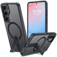 Robuste Samsung Galaxy S24 FE Hülle mit integriertem Kickstand, starkem Magnetring für MagSafe und stoßfestem Gehäuse