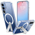 Robuste Samsung Galaxy S24 FE Hülle mit integriertem Kickstand, starkem Magnetring für MagSafe und stoßfestem Gehäuse