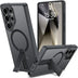 Robuste Samsung Galaxy S24 Ultra Hülle mit integriertem Kickstand, starkem Magnetring für MagSafe und stoßfestem Gehäuse
