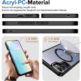 Robuste Samsung Galaxy S25 Edge Hülle mit integriertem Kickstand, starkem Magnetring für MagSafe und stoßfestem Gehäuse