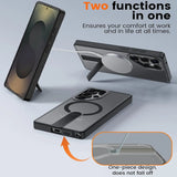 Robuste Samsung Galaxy S25 Edge Hülle mit integriertem Kickstand, starkem Magnetring für MagSafe und stoßfestem Gehäuse