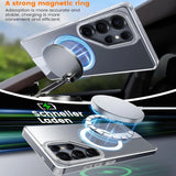 Robuste Samsung Galaxy S25 Edge Hülle mit integriertem Kickstand, starkem Magnetring für MagSafe und stoßfestem Gehäuse