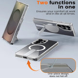 Robuste Samsung Galaxy S25 Edge Hülle mit integriertem Kickstand, starkem Magnetring für MagSafe und stoßfestem Gehäuse