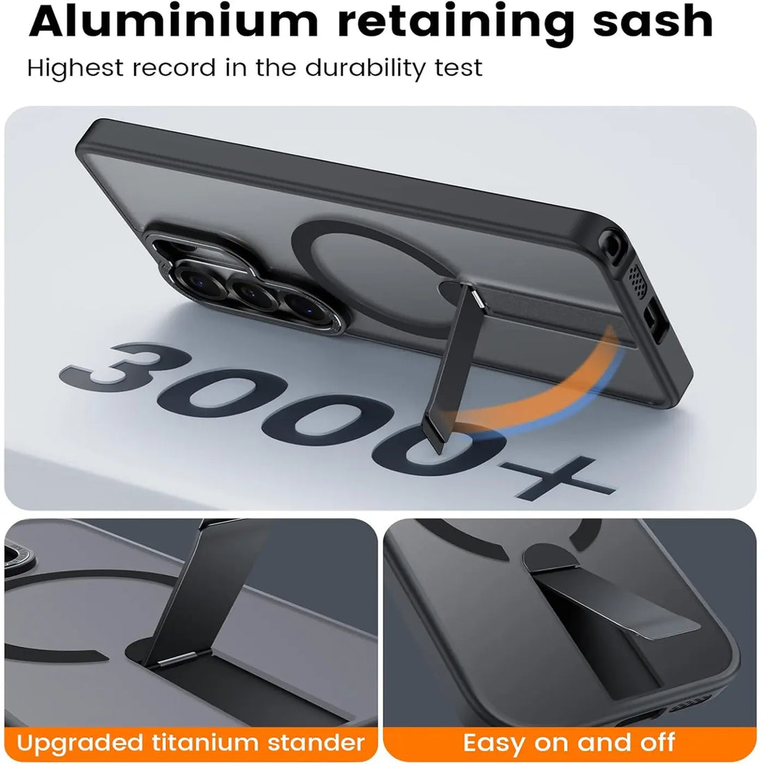 Integrierter Kickstand aus Metall