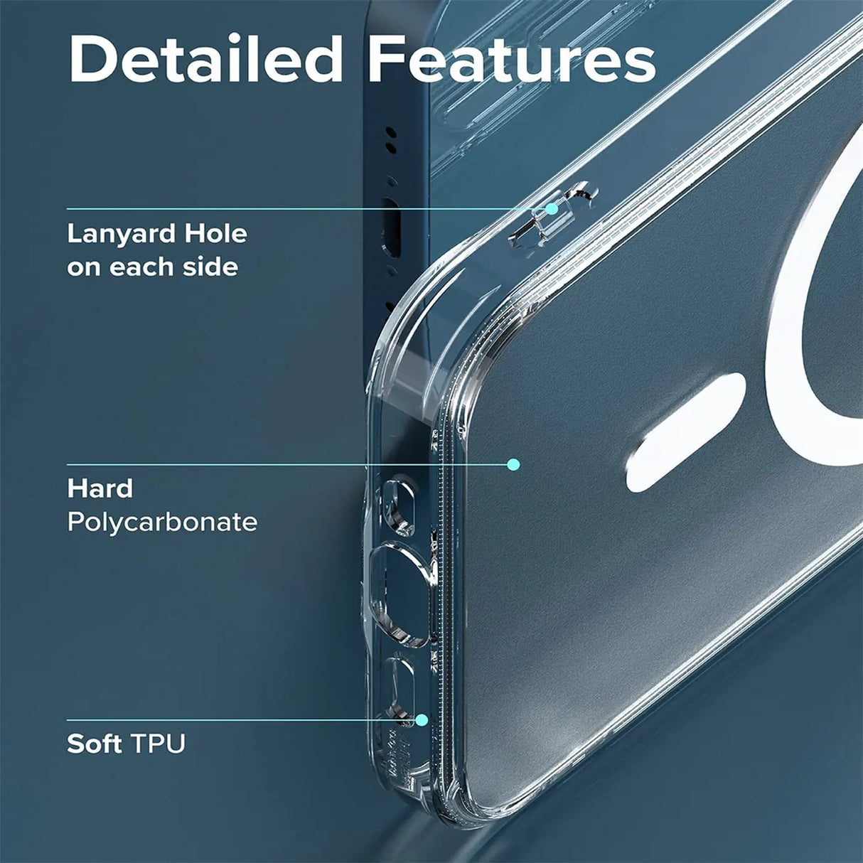 Sichere und elegante MagSafe Hülle für iPhone 13 in Transparent