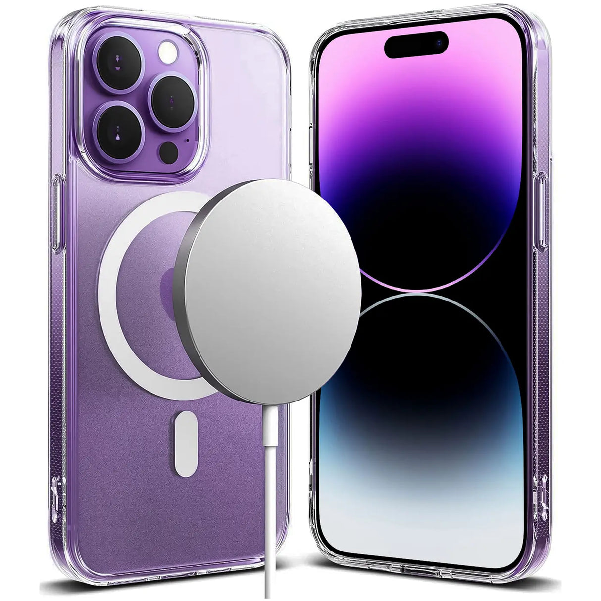 Sichere und elegante MagSafe Hülle für iPhone 14 Pro in Transparent