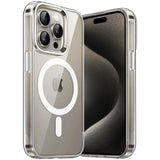 Sichere und elegante MagSafe Hülle für iPhone 15 Pro Max in Transparent