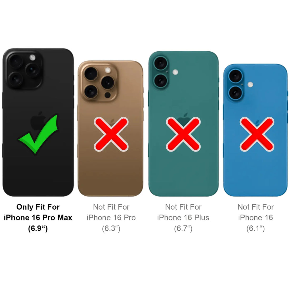 Exakt passend für iPhone 16 Pro Max