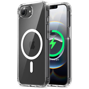 Sichere und elegante MagSafe Hülle für iPhone 16e in Transparent