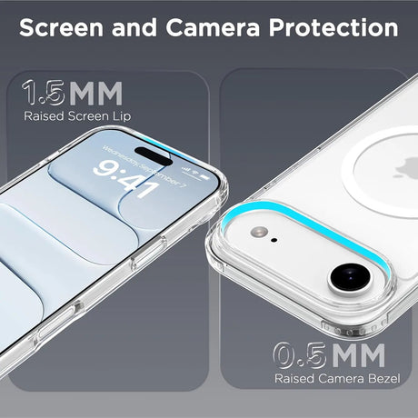Sichere und elegante MagSafe Hülle für iPhone 17 Air in Transparent