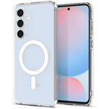Sichere und elegante MagSafe Hülle für Samsung Galaxy S24 FE in Transparent