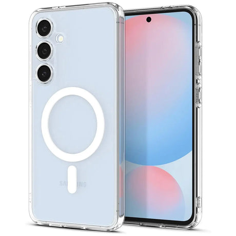 Sichere und elegante MagSafe Hülle für Samsung Galaxy S24 FE in Transparent