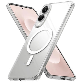 Sichere und elegante MagSafe Hülle für Samsung Galaxy S25 Edge in Transparent