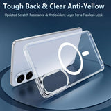 Sichere und elegante MagSafe Hülle für Samsung Galaxy S25 Edge in Transparent