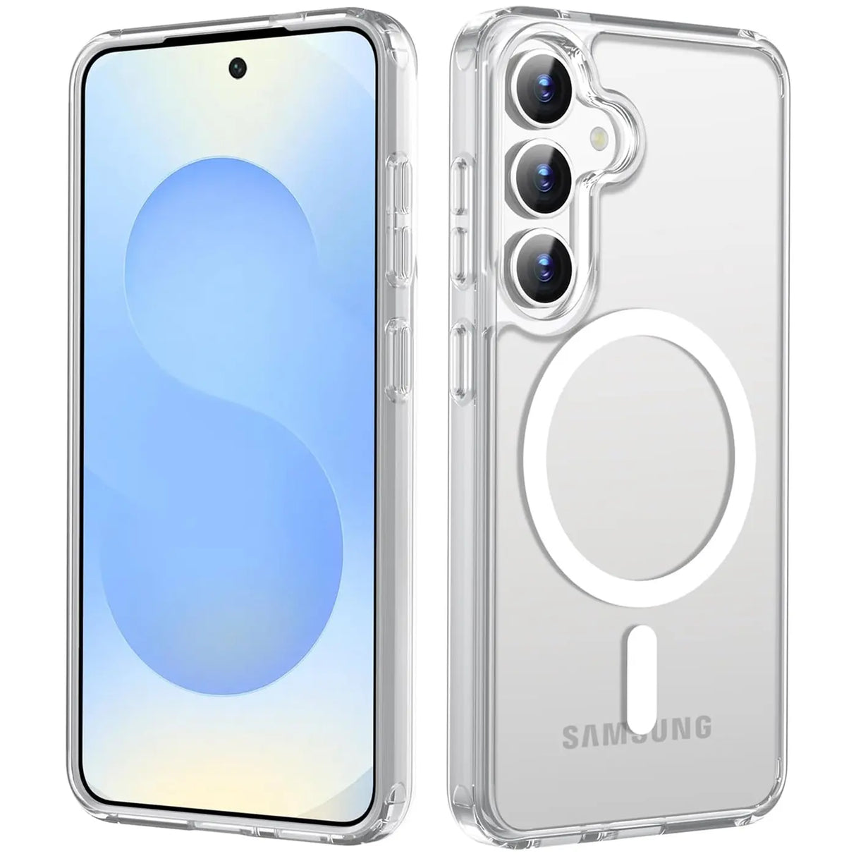 Sichere und elegante MagSafe Hülle für Samsung Galaxy S25 in Transparent