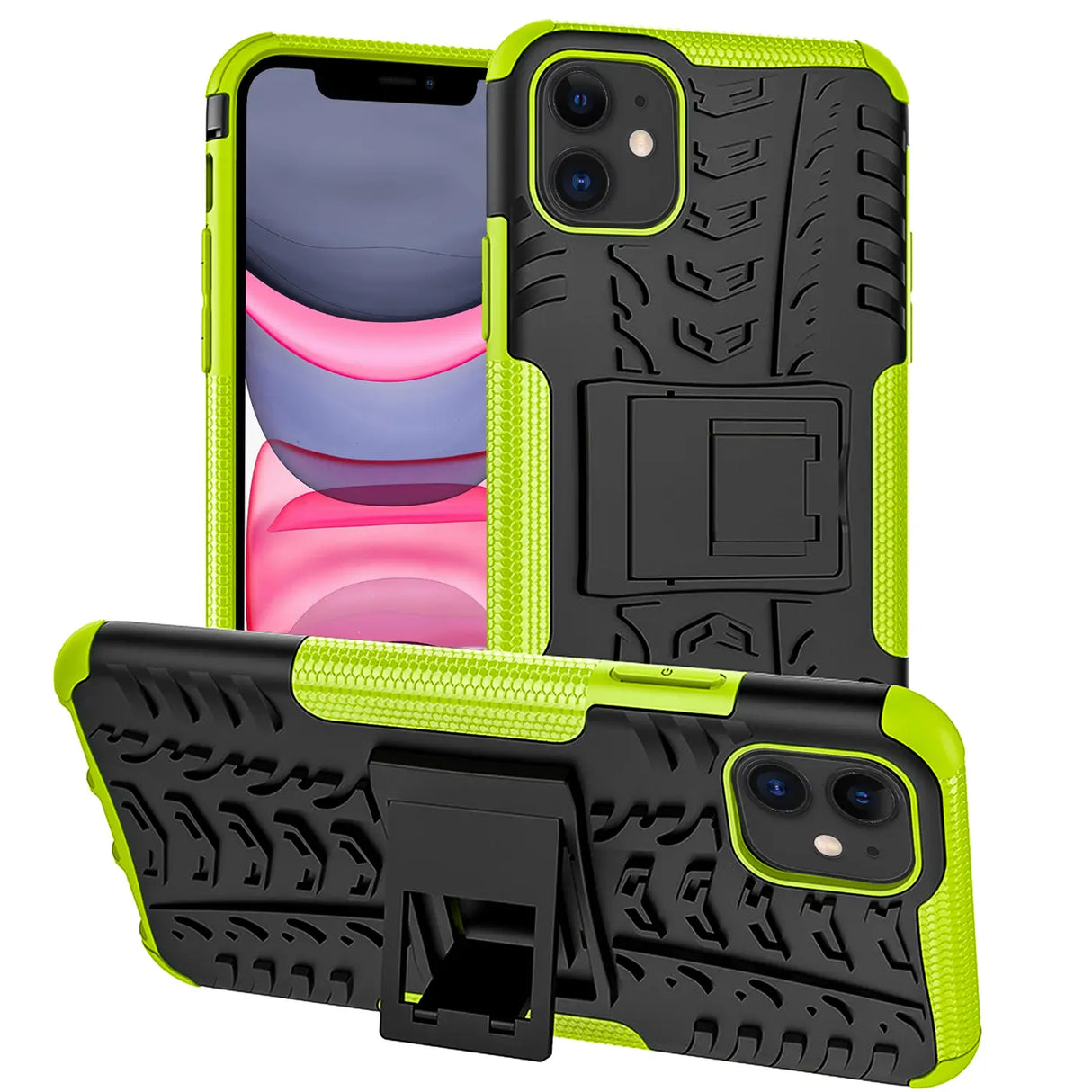 Sturzsichere, robuste Outdoor Handyhülle für iPhone 11 in Grün