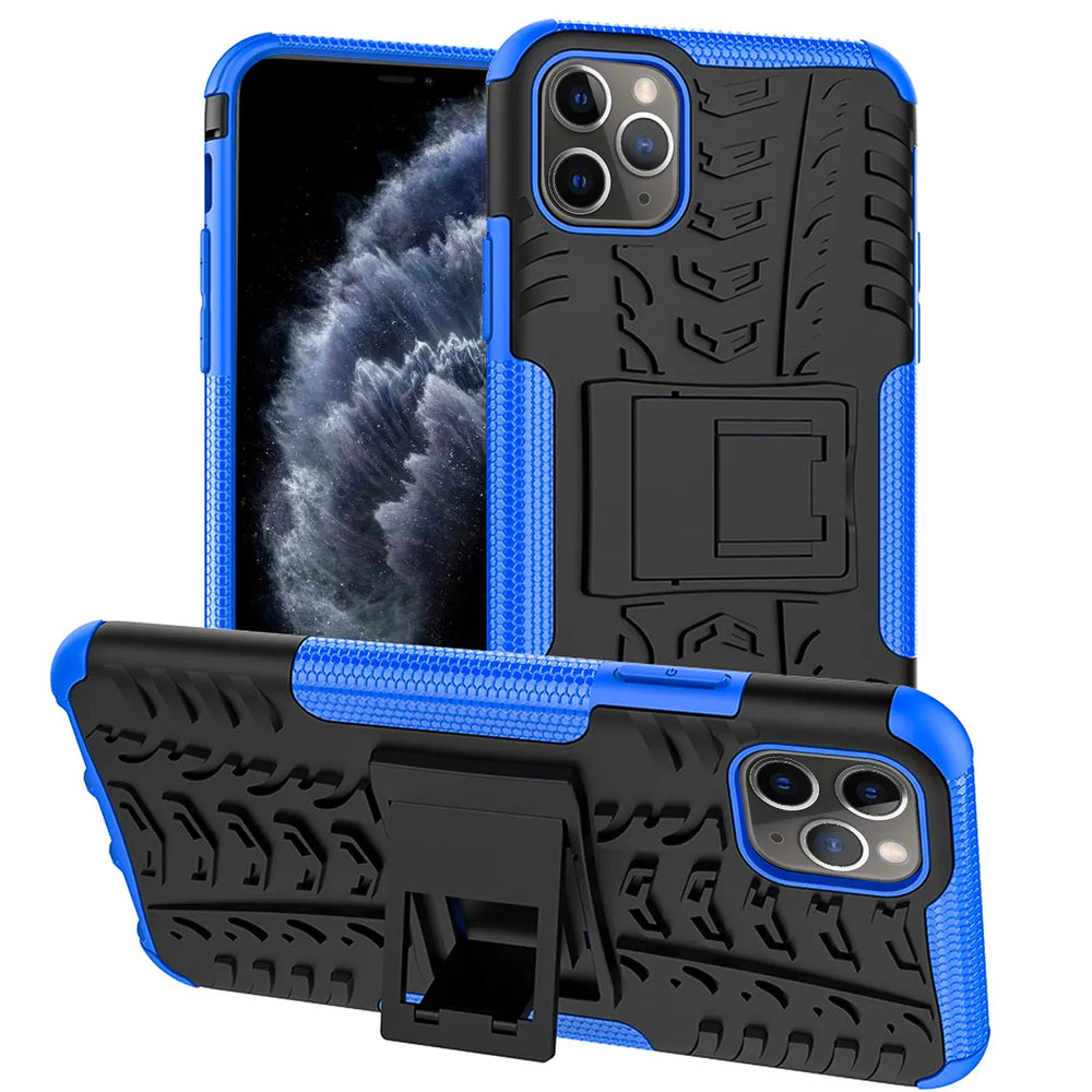 Sturzsichere, robuste Outdoor Handyhülle für iPhone 11 Pro in Blau