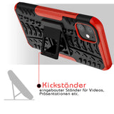 Sturzsichere, robuste Outdoor Handyhülle für iPhone 12 Mini in Rot