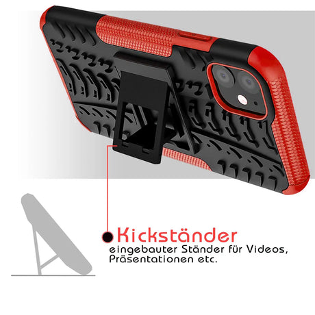 Sturzsichere, robuste Outdoor Handyhülle für iPhone 12 Mini in Rot