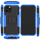 Sturzsichere, robuste Outdoor Handyhülle für iPhone 12 / 12 Pro in Blau