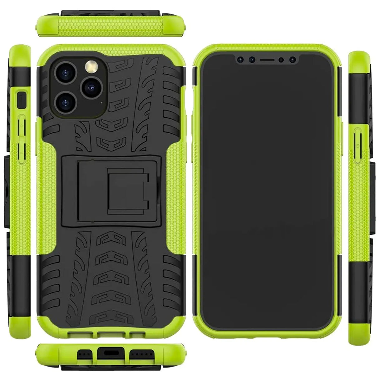 Sturzsichere, robuste Outdoor Handyhülle für iPhone 12 Pro Max in Grün