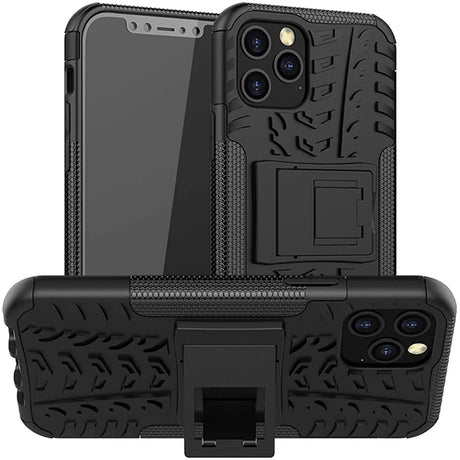 Sturzsichere, robuste Outdoor Handyhülle für iPhone 12 Pro Max in Schwarz