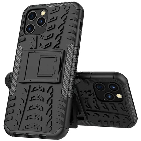 Sturzsichere, robuste Outdoor Handyhülle für iPhone 12 Pro Max in Schwarz