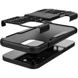 Sturzsichere, robuste Outdoor Handyhülle für iPhone 12 Pro Max in Schwarz