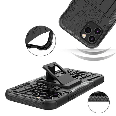 Sturzsichere, robuste Outdoor Handyhülle für iPhone 12 Pro Max in Schwarz