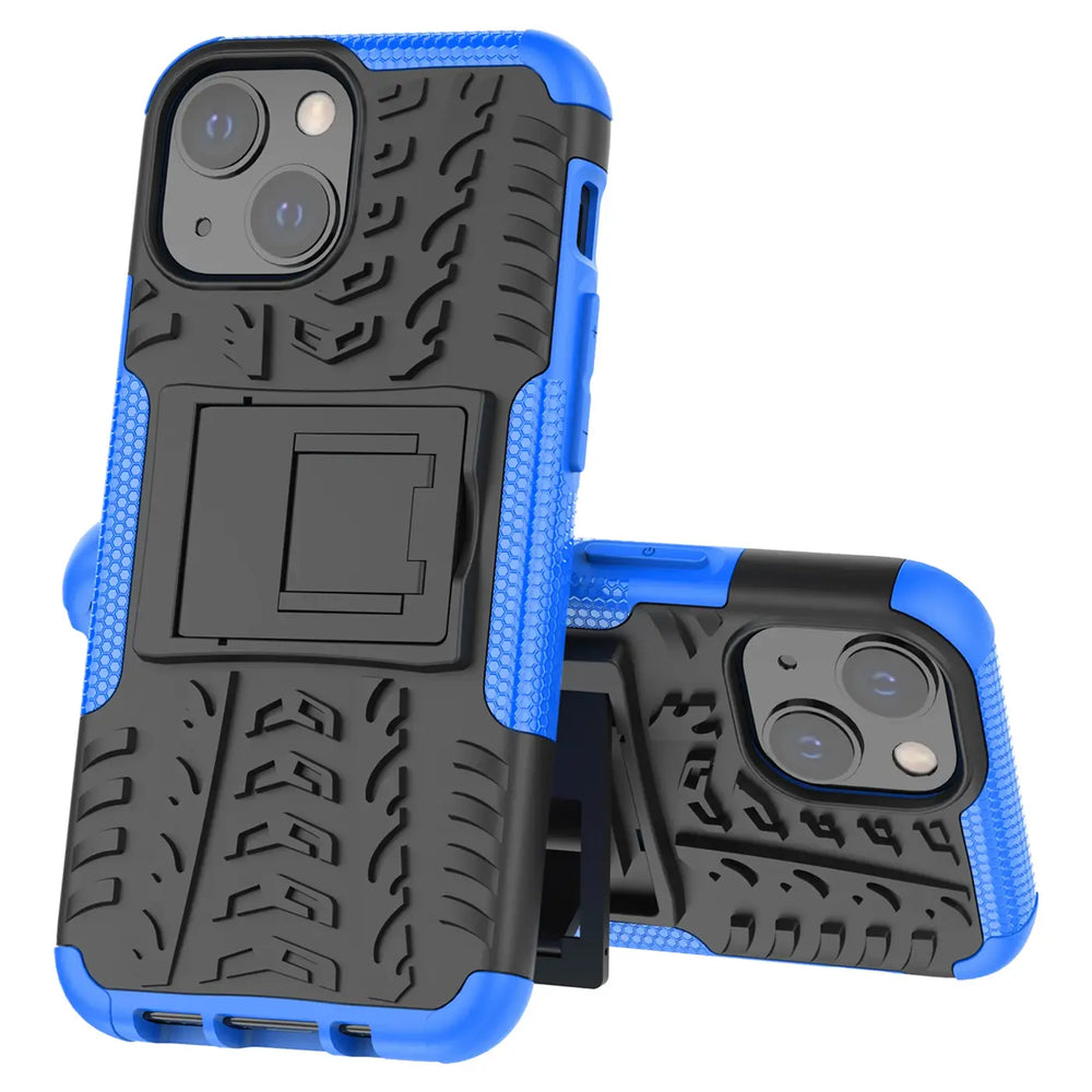 Sturzsichere, robuste Outdoor Handyhülle für iPhone 13 Mini in Blau