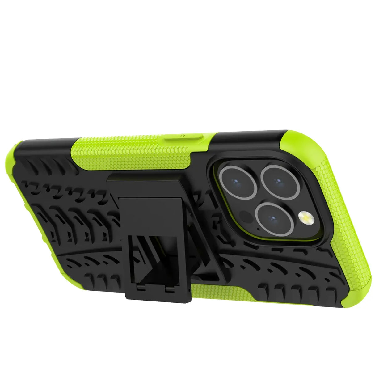 Sturzsichere, robuste Outdoor Handyhülle für iPhone 13 Pro in Grün