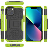 Sturzsichere, robuste Outdoor Handyhülle für iPhone 14 Plus in Grün